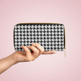 RLC Logo Houndstooth Zipper Wallet