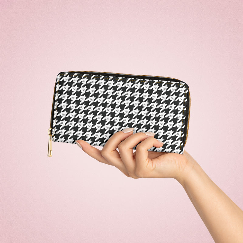 RLC Logo Houndstooth Zipper Wallet