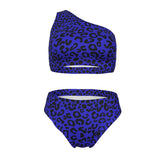 (PREORDER) Wild Feline Dual Print One-Shoulder Bikini