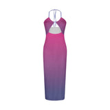 (PREORDER) Sultry Ombre Cutout Maxi Dress