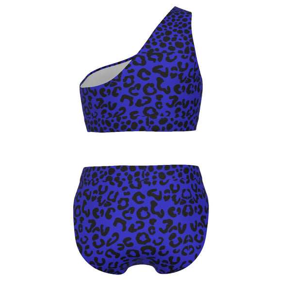 (PREORDER) Wild Feline Dual Print One-Shoulder Bikini