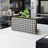 RLC Logo Houndstooth Zipper Wallet